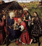 DARET, Jacques Altarpiece of the Virgin oil on canvas